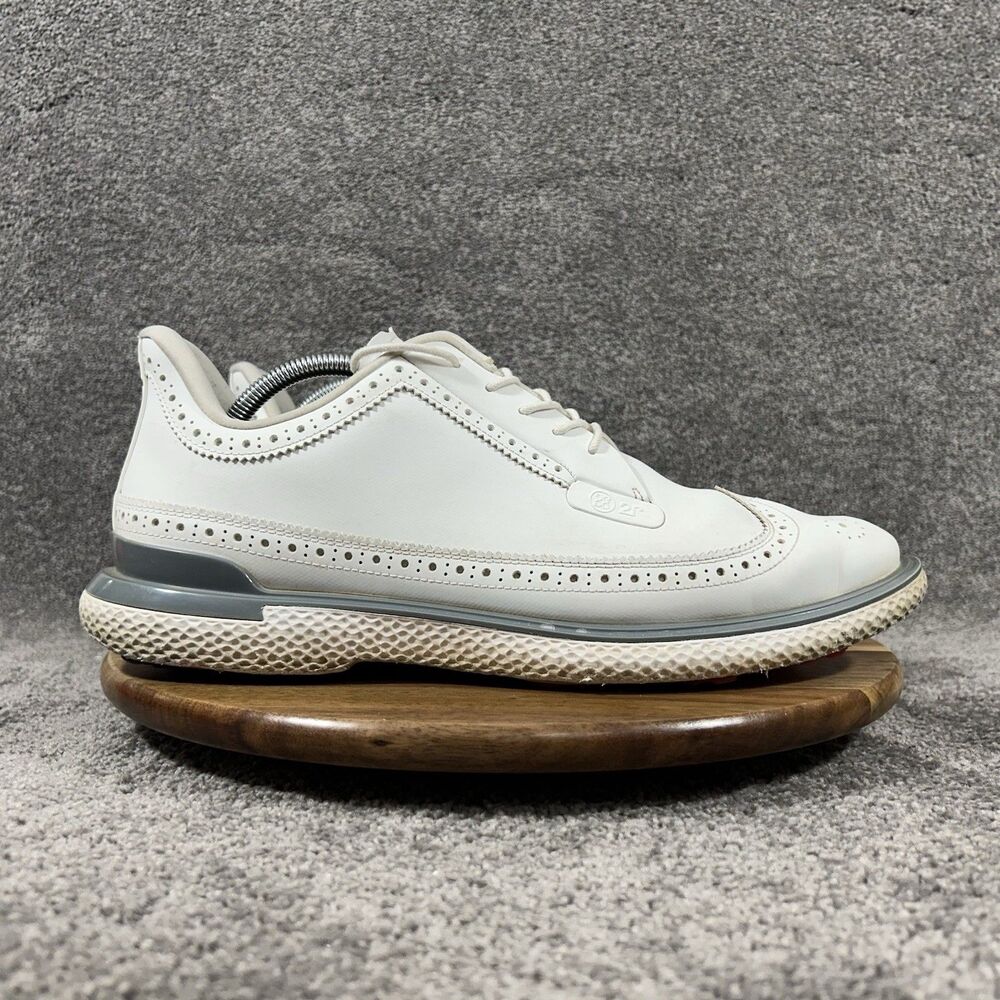 G/FORE Gallivan2r Longwing Men’s Size 12 White T.P.U. Broguing Golf Shoes Used